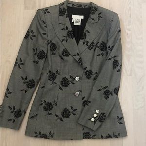 ESCADA Rose Plaid Jacket